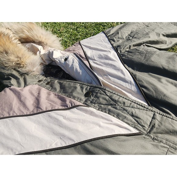 Vintage Club D’Hiver Cyclone Winter Parka Jacket Zipper Paisley Womens Size S - Picture 2 of 12